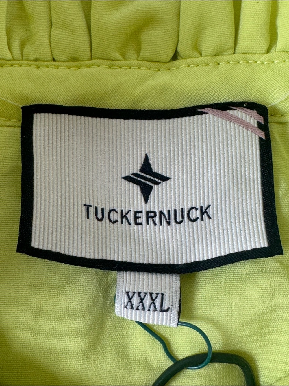 Tuckernuck Citron Fil Coupe Bouvier Blouse XXXL NWT - Picture 7 of 11